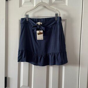 New Crown of Hearts Girls Blue Back Elastic Waist Skirt Size L Large